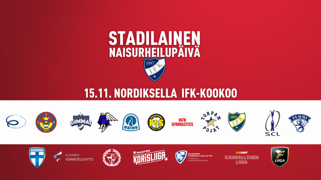 Stadilainen Naisurheilupäivä on maanantaina!