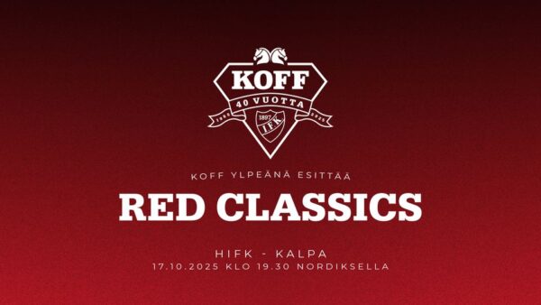 Helsingin IFK ja Sinebrychoff yhdessä jo 40 vuotta – Red Classics -ottelu kerää tukea nuorisoharrastuksille