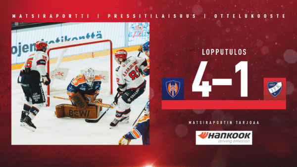 Pisteet Tampereelle – maaliton putki poikki