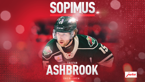 Keskushyökkääjä Tristan Ashbrook loppukaudeksi HIFK:hon